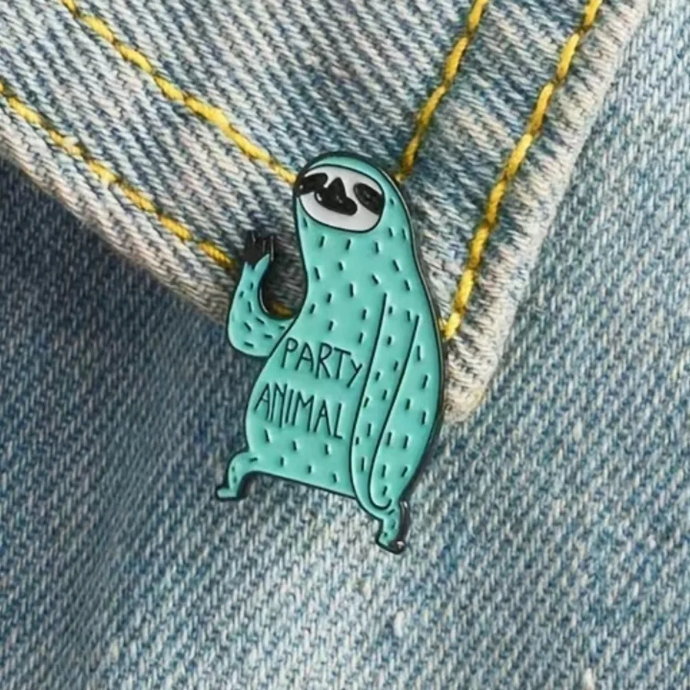 3/$25 Sloth “Party Animal” Pin